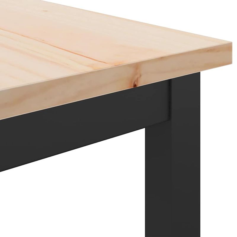 Casa si Gradina - Mobilier - Mese si birouri - Mese living - Masa natural 100 x 50 x 77 cm Lemn ingineresc si otel - Infinity.ro