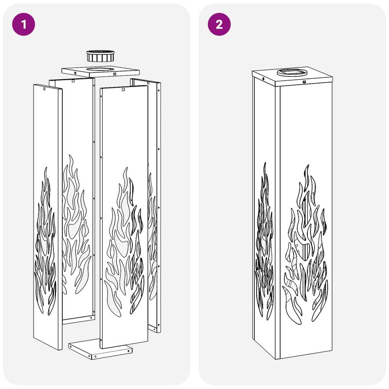 Casa si Gradina - Corpuri si surse de iluminat - Iluminat exterior - Felinare - Lumina LED Solara pentru Alei cu lumini cu baterie 2 pcs Bronz - Infinity.ro