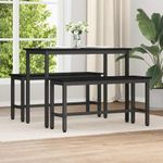 Casa si Gradina - Mobilier - Canapele si coltare - Banchete - Banca de Dining 2 pcs Stejar Negru 100 x 32,5 x 48,5 cm - Infinity.ro