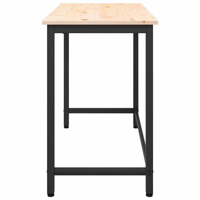 Casa si Gradina - Mobilier - Mese si birouri - Birouri - Masa natural 100 x 50 x 77 cm Lemn ingineresc si otel - Infinity.ro