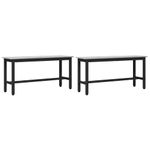 Casa si Gradina - Mobilier - Canapele si coltare - Banchete - Banca de Dining 2 pcs Gri Sonoma 100 x 32,5 x 48,5 cm - Infinity.ro