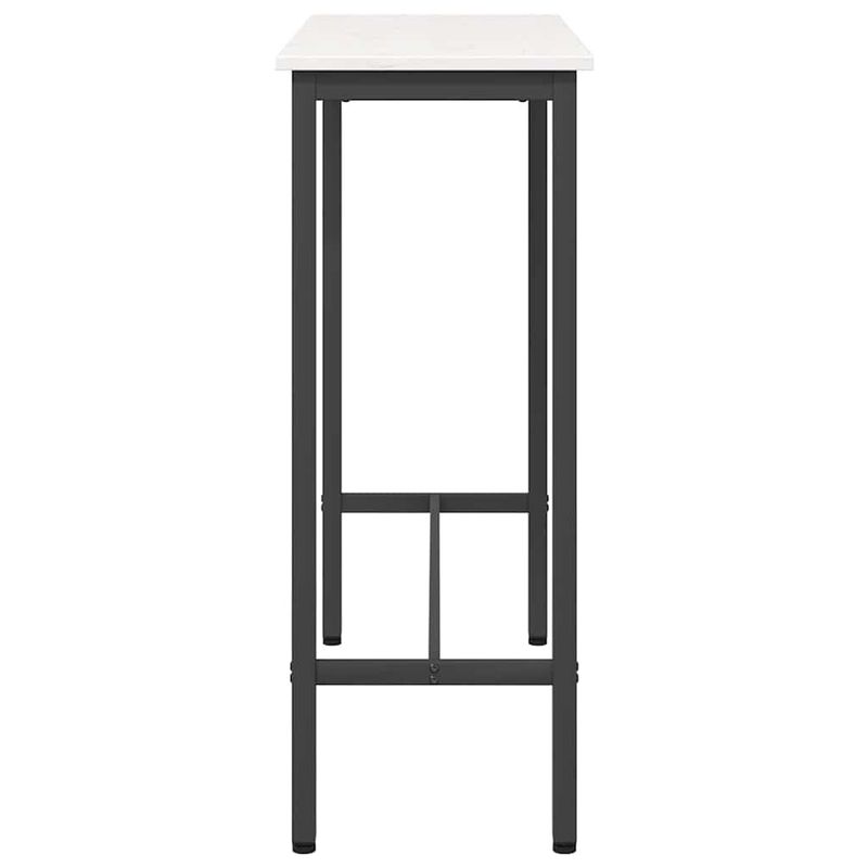Casa si Gradina - Mobilier - Mese si birouri - Mese living - Masa Alb 100 x 40 x 101 cm Lemn ingineresc si otel - Infinity.ro