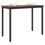 Casa si Gradina - Mobilier - Mese si birouri - Mese living - Masa Stejar fumuriu 100 x 50 x 76,5 cm Lemn ingineresc si otel - Infinity.ro