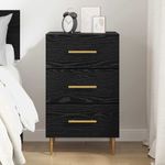 Casa si Gradina - Mobilier - Comode si corpuri - Noptiere - Dulap de noapte cu sertar Stejar Negru 40 x 40 x 66 cm Lemn compozit - Infinity.ro
