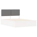 Casa si Gradina - Mobilier - Paturi si accesorii - Paturi - Cadru de pat cu tablie tapitata Gri deschis 80 x 200 cm - Infinity.ro