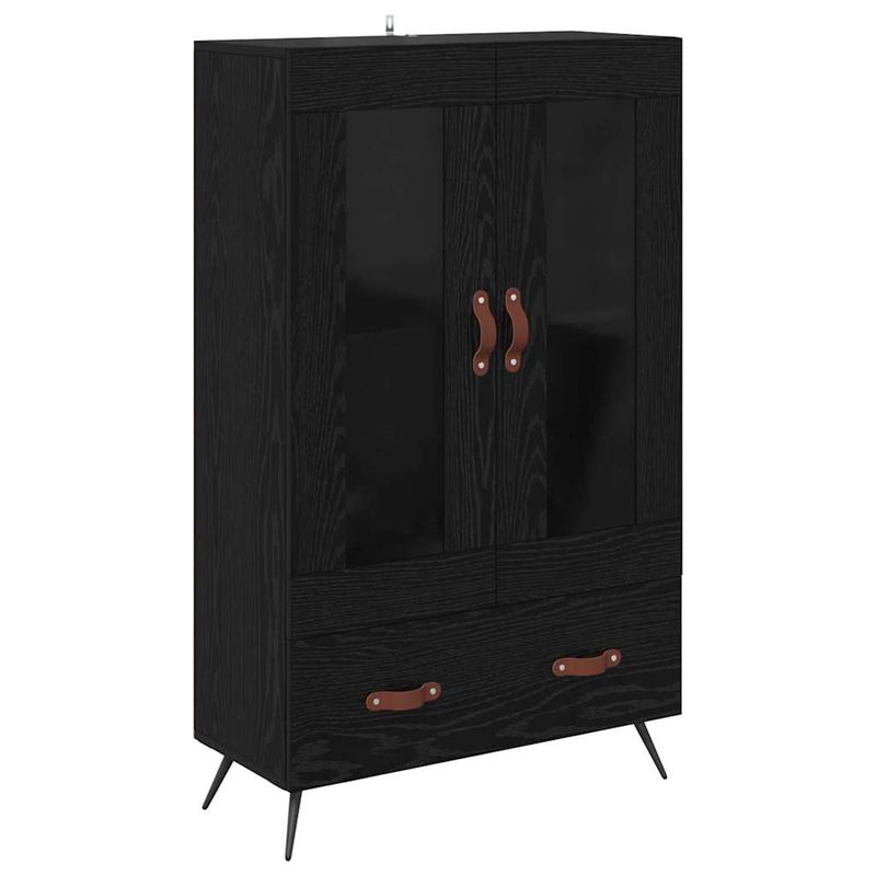 Casa si Gradina - Mobilier - Comode si corpuri - Corpuri bucatarie - Bufet cu sertar Stejar Negru 69,5 x 31 x 115 cm - Infinity.ro
