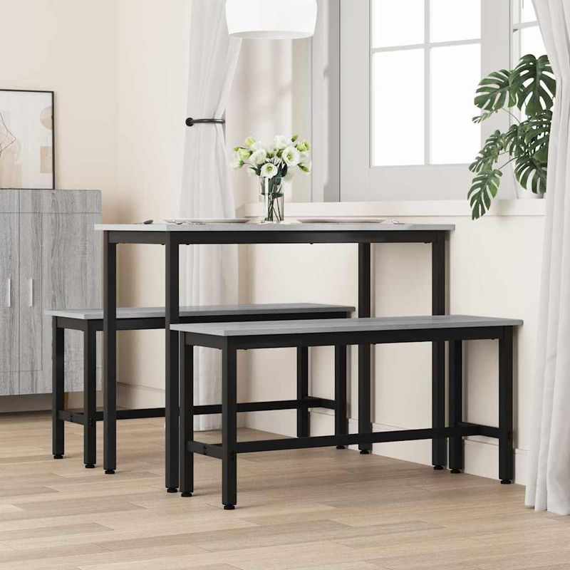 Casa si Gradina - Mobilier - Canapele si coltare - Banchete - Banca de Dining Gri Sonoma 100 x 32,5 x 48,5 cm - Infinity.ro