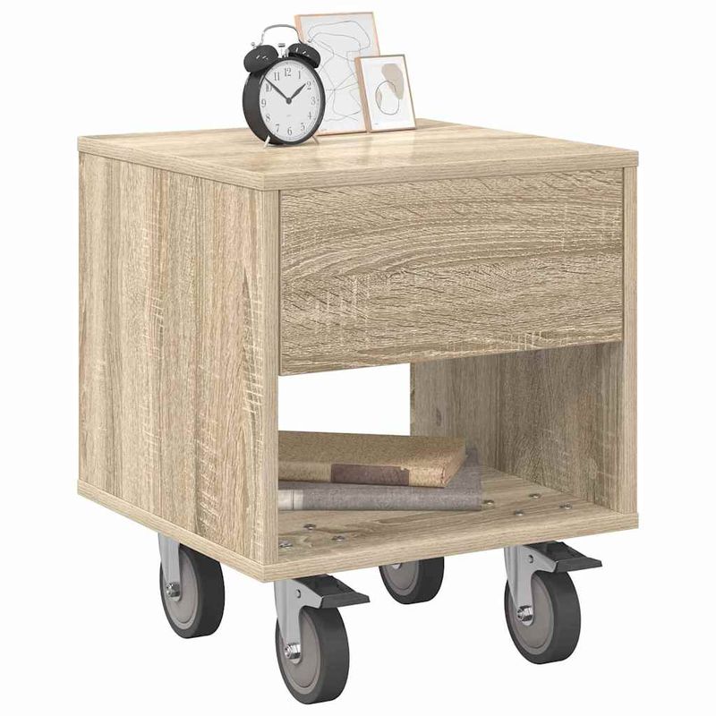 Casa si Gradina - Mobilier - Comode si corpuri - Noptiere - Noptiera 2 pcs Stejar Sonoma 40,5 x 40 x 48 cm Lemn compozit - Infinity.ro