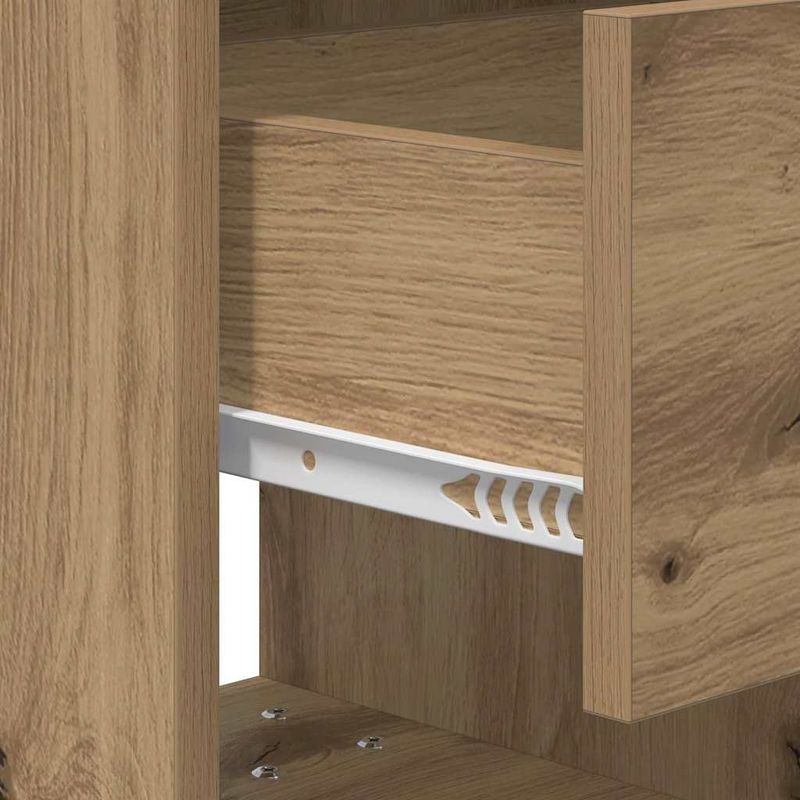 Casa si Gradina - Mobilier - Comode si corpuri - Noptiere - Noptiera Stejar Artizanal 40,5 x 40 x 48 cm Lemn compozit - Infinity.ro