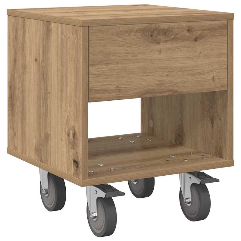 Casa si Gradina - Mobilier - Comode si corpuri - Noptiere - Noptiera 2 pcs Stejar Artizanal 40,5 x 40 x 48 cm Lemn compozit - Infinity.ro