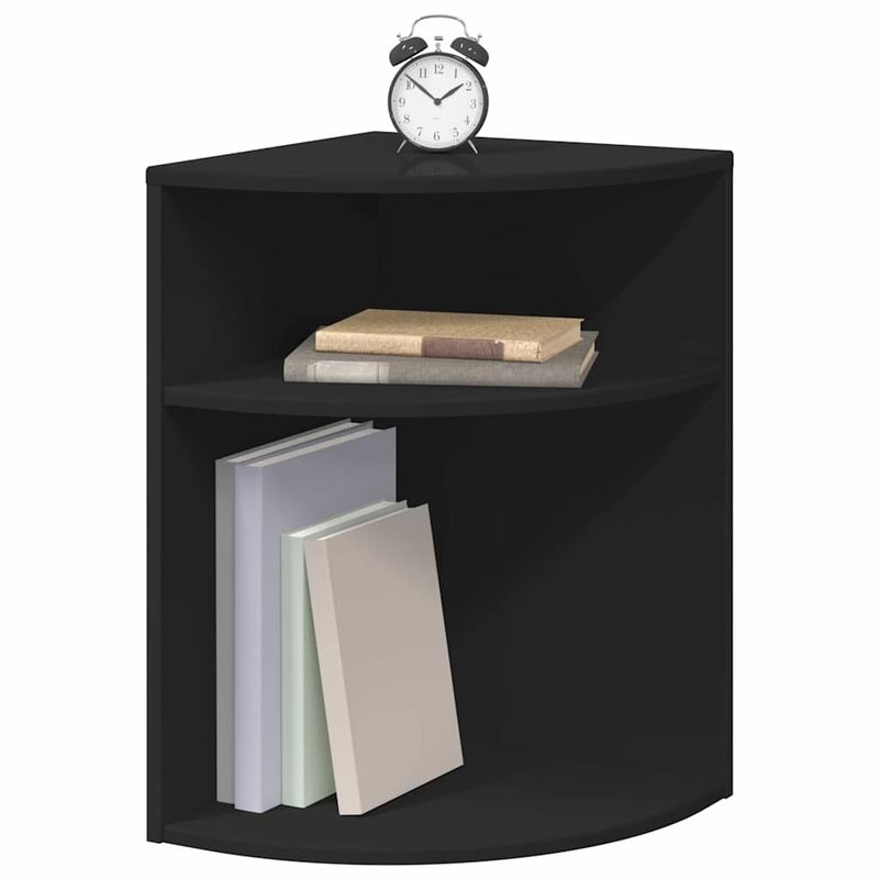 Casa si Gradina - Mobilier - Mese si birouri - Mese living - Masa laterala Negru 39,7 x 39,7 x 60 cm Lemn compozit - Infinity.ro