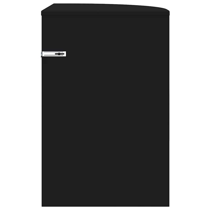 Casa si Gradina - Mobilier - Mese si birouri - Mese living - Masa laterala Negru 39,7 x 39,7 x 60 cm Lemn compozit - Infinity.ro