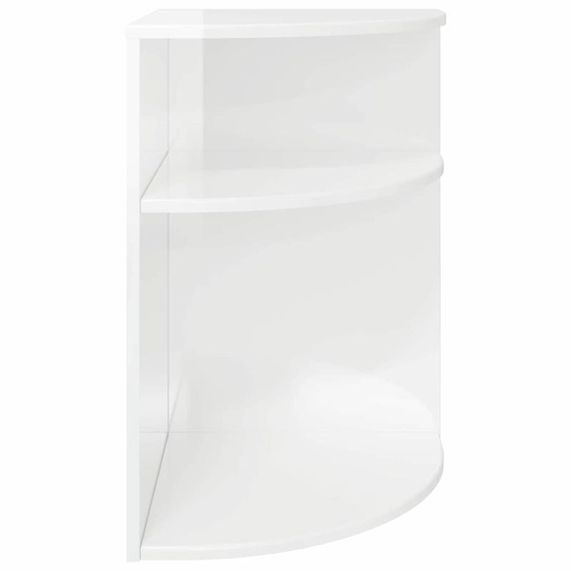 Casa si Gradina - Mobilier - Mese si birouri - Mese living - Masa laterala Alb lucios 39,7 x 39,7 x 60 cm Lemn compozit - Infinity.ro