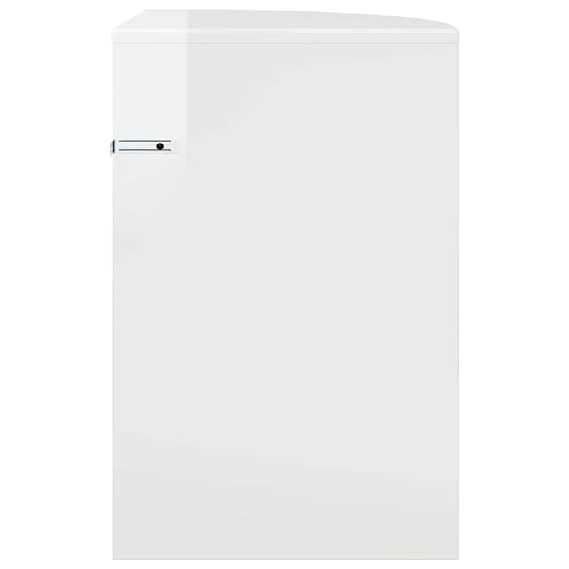 Casa si Gradina - Mobilier - Mese si birouri - Mese living - Masa laterala Alb lucios 39,7 x 39,7 x 60 cm Lemn compozit - Infinity.ro