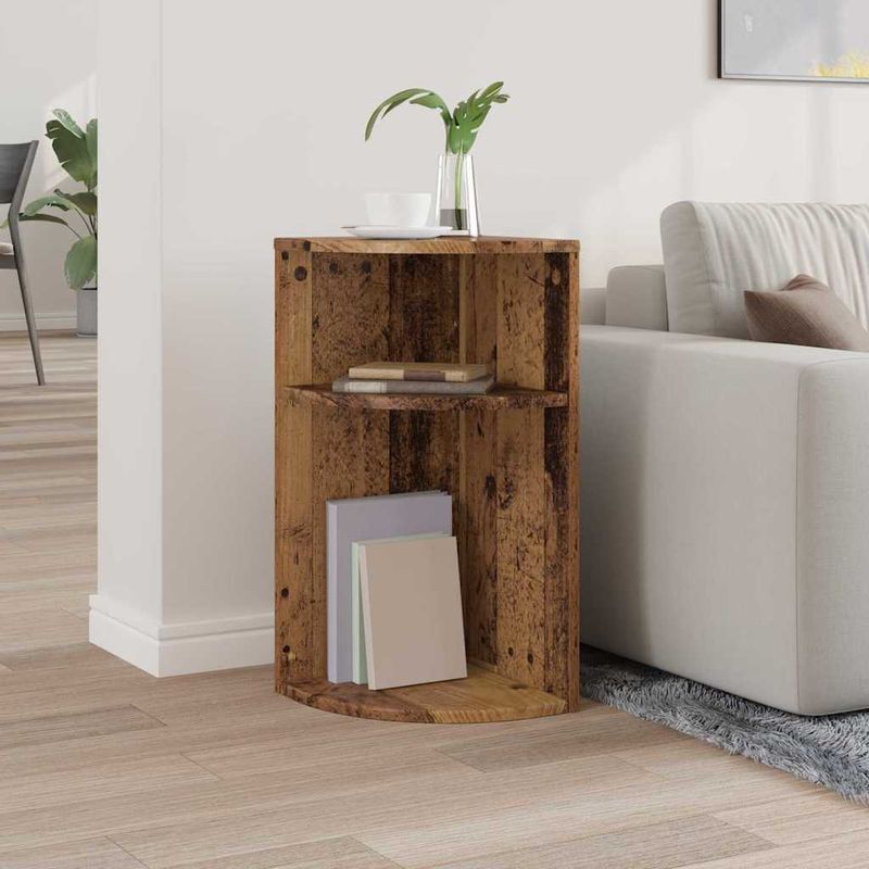 Casa si Gradina - Mobilier - Mese si birouri - Mese living - Masa laterala Lemn vechi 29,6 x 29,6 x 60 cm Lemn compozit - Infinity.ro