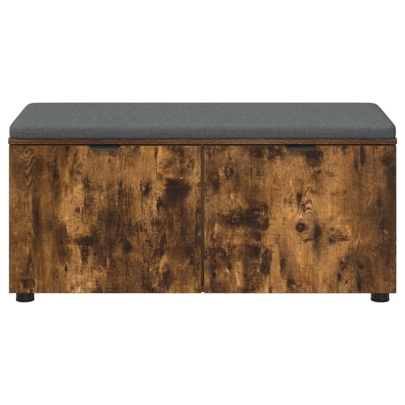 Casa si Gradina - Mobilier - Organizare si depozitare - Bancute - Banca pentru hol cu perna, Stejar fumuriu 100 x 38 x 46 cm - Infinity.ro