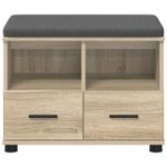 Casa si Gradina - Mobilier - Organizare si depozitare - Bancute - Banca pentru hol cu perna Stejar Sonoma 60 x 38 x 46 cm - Infinity.ro