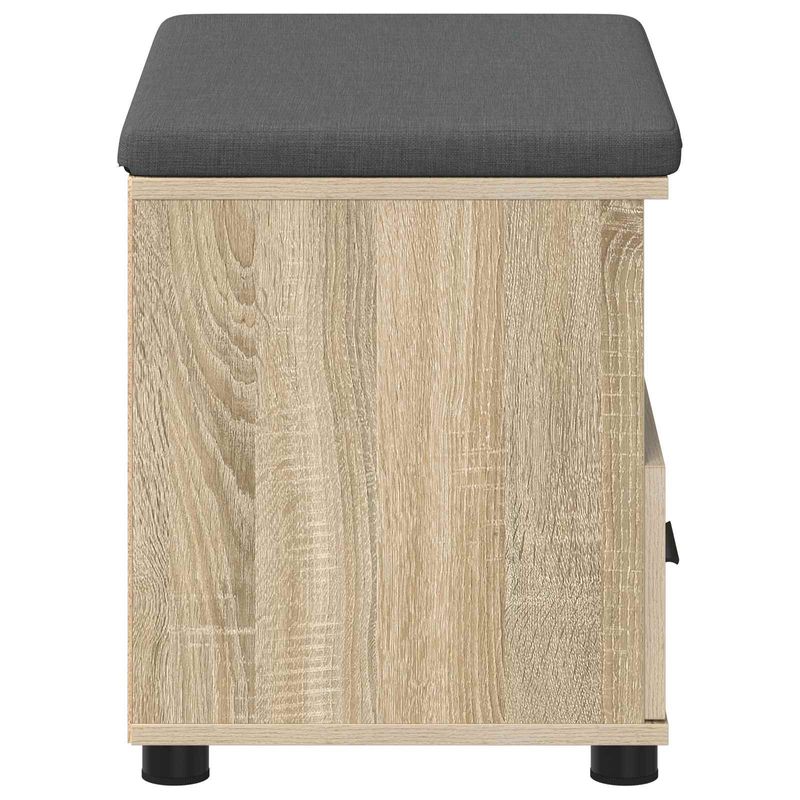 Casa si Gradina - Mobilier - Organizare si depozitare - Bancute - Banca pentru hol cu perna Stejar Sonoma 60 x 38 x 46 cm - Infinity.ro