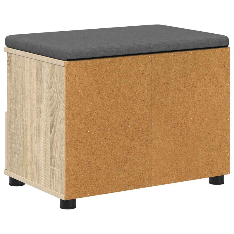 Casa si Gradina - Mobilier - Organizare si depozitare - Bancute - Banca pentru hol cu perna Stejar Sonoma 60 x 38 x 46 cm - Infinity.ro