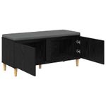 Casa si Gradina - Mobilier - Organizare si depozitare - Bancute - Banca pentru hol cu perna cu usa, Stejar Negru 60 x 38 x 46 cm - Infinity.ro