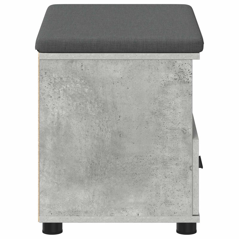 Casa si Gradina - Mobilier - Organizare si depozitare - Bancute - Banca pentru hol cu perna Gri din beton 60 x 38 x 46 cm - Infinity.ro