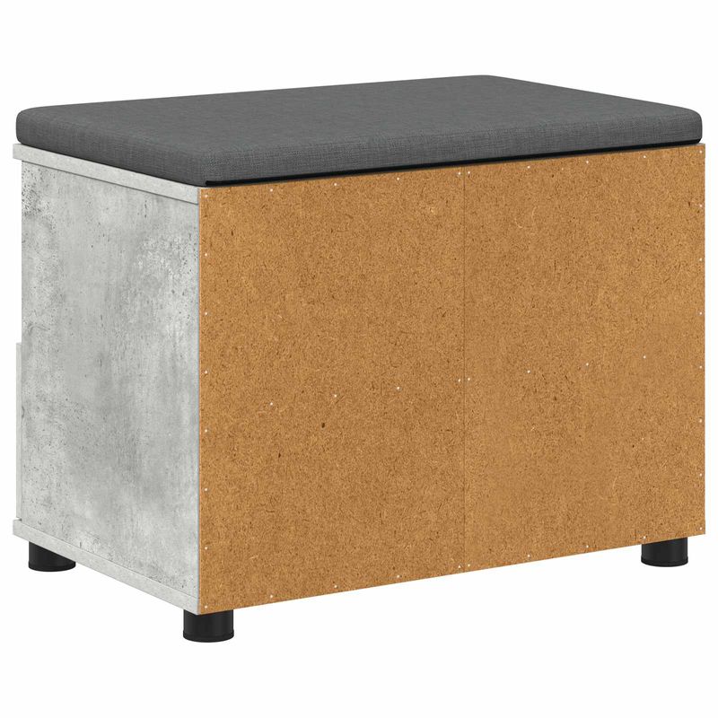 Casa si Gradina - Mobilier - Organizare si depozitare - Bancute - Banca pentru hol cu perna Gri din beton 60 x 38 x 46 cm - Infinity.ro