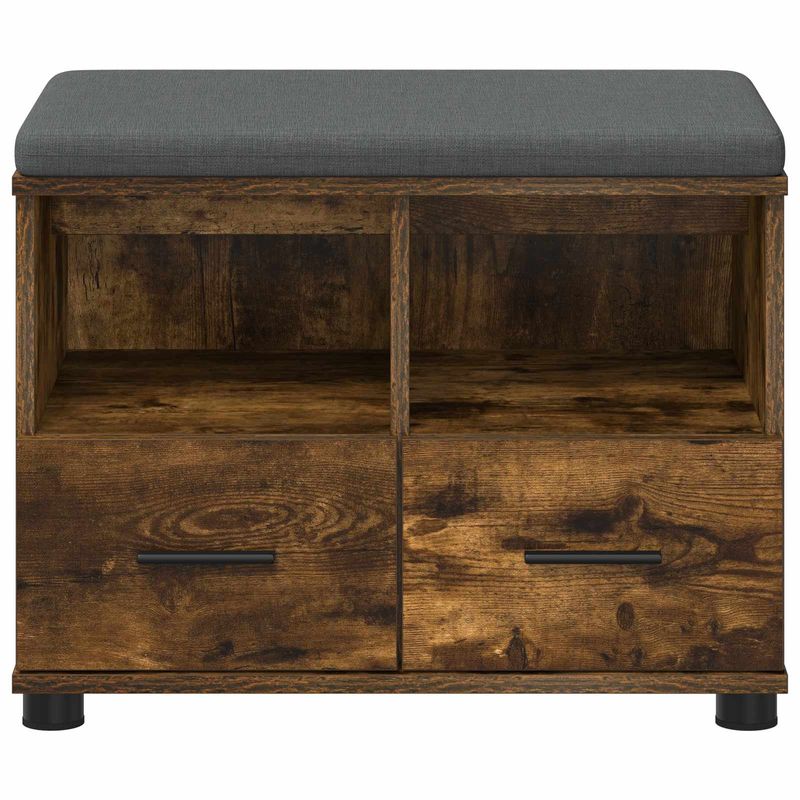 Casa si Gradina - Mobilier - Organizare si depozitare - Bancute - Banca pentru hol cu perna Stejar fumuriu 60 x 38 x 46 cm - Infinity.ro