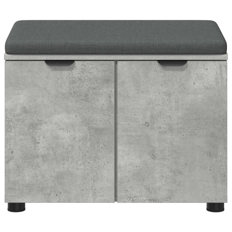 Casa si Gradina - Mobilier - Organizare si depozitare - Bancute - Banca pentru hol cu perna cu usa Gri, din beton 60 x 38 x 46 cm - Infinity.ro