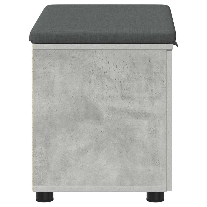 Casa si Gradina - Mobilier - Organizare si depozitare - Bancute - Banca pentru hol cu perna cu usa Gri, din beton 60 x 38 x 46 cm - Infinity.ro