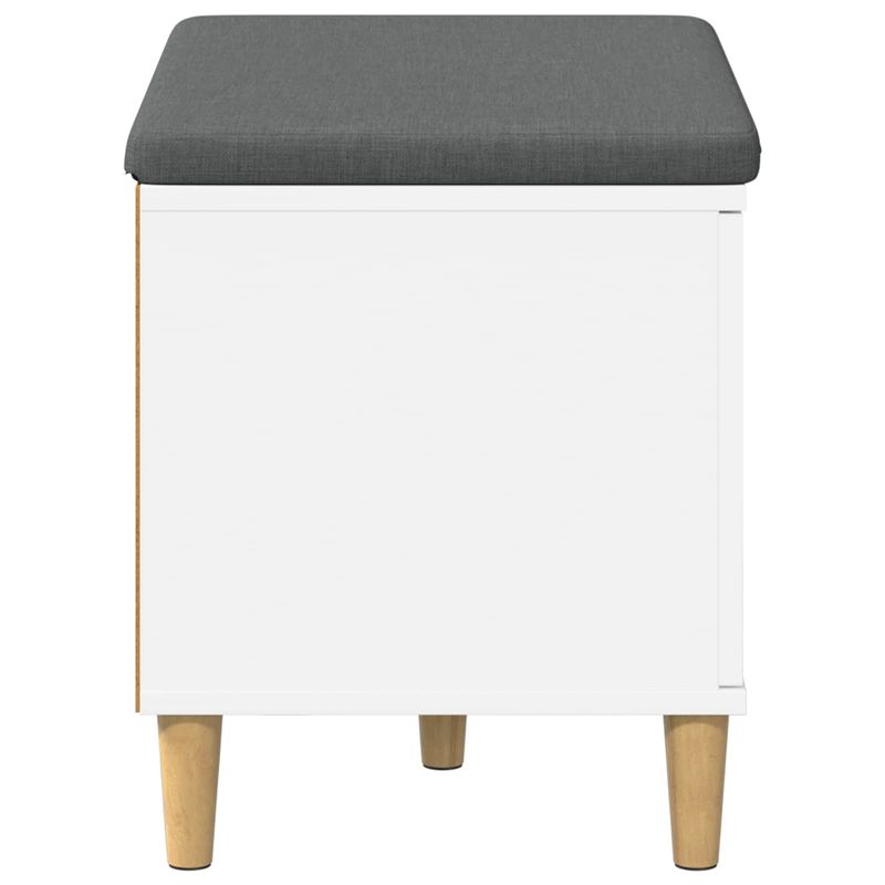 Casa si Gradina - Mobilier - Organizare si depozitare - Bancute - Banca pentru hol cu perna cu depozitare, Alb 60 x 38 x 46 cm - Infinity.ro