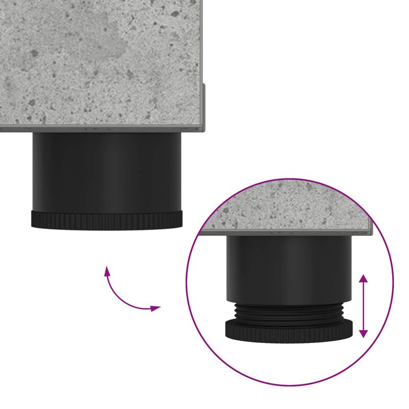 Casa si Gradina - Mobilier - Organizare si depozitare - Bancute - Banca pentru hol cu perna cu usa Gri, din beton 60 x 38 x 46 cm - Infinity.ro