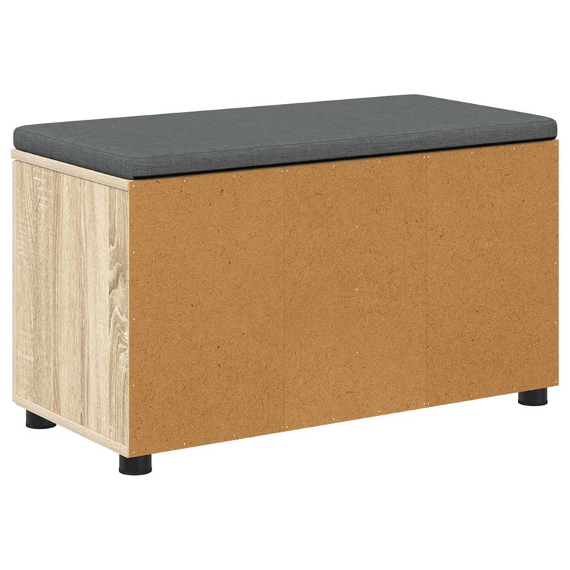 Casa si Gradina - Mobilier - Organizare si depozitare - Bancute - Banca pentru hol cu perna cu usa Stejar Sonoma 80 x 46 x 46 cm - Infinity.ro