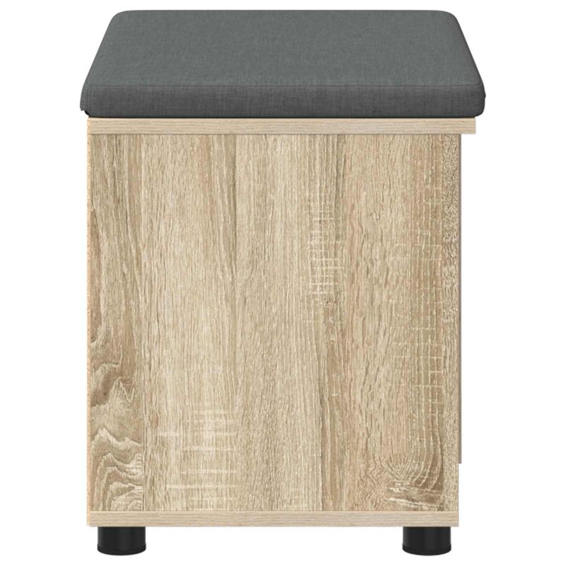 Casa si Gradina - Mobilier - Canapele si coltare - Banchete - Banca pentru hol cu perna Simplu Stejar Sonoma 60 x 38 x 46 cm - Infinity.ro
