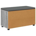 Casa si Gradina - Mobilier - Canapele si coltare - Banchete - Banca pentru hol cu perna Simplu Gri Sonoma 80 x 38 x 46 cm - Infinity.ro