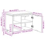 Casa si Gradina - Mobilier - Canapele si coltare - Banchete - Banca pentru hol cu perna Simplu Stejar Sonoma 60 x 38 x 46 cm - Infinity.ro