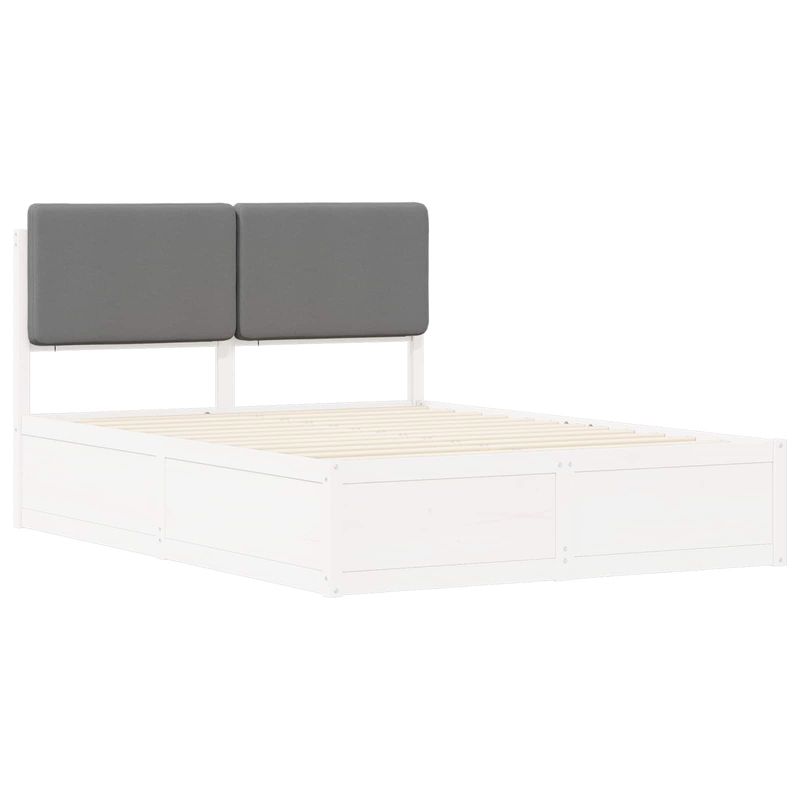 Casa si Gradina - Mobilier - Paturi si accesorii - Paturi - Cadru de pat cu tablie tapitata Gri inchis 90 x 200 cm - Infinity.ro