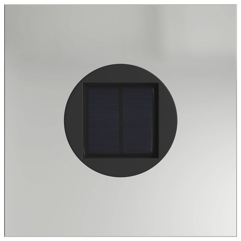 Casa si Gradina - Corpuri si surse de iluminat - Iluminat exterior - Felinare - Lumina LED Solara pentru Alei 2 pcs Galvanizat Galvanizat - Infinity.ro