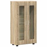Casa si Gradina - Mobilier - Seturi de mobilier - Seturi living - Bufet cu Raft Stejar Sonoma 55,5 x 29 x 103 cm Lemn compozit - Infinity.ro