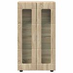Casa si Gradina - Mobilier - Seturi de mobilier - Seturi living - Bufet cu Raft Stejar Sonoma 55,5 x 29 x 103 cm Lemn compozit - Infinity.ro