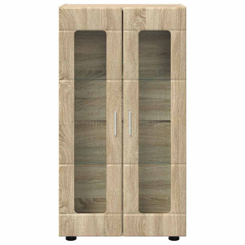 Casa si Gradina - Mobilier - Seturi de mobilier - Seturi living - Bufet cu Raft Stejar Sonoma 55,5 x 29 x 103 cm Lemn compozit - Infinity.ro