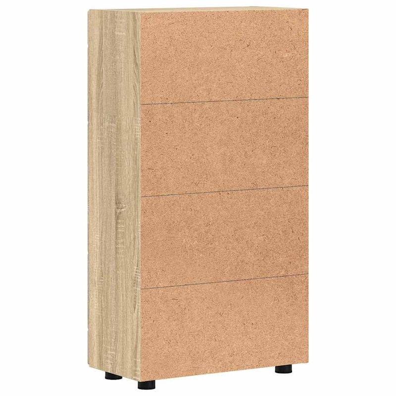 Casa si Gradina - Mobilier - Seturi de mobilier - Seturi living - Bufet cu Raft Stejar Sonoma 55,5 x 29 x 103 cm Lemn compozit - Infinity.ro