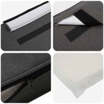 Casa si Gradina - Mobilier - Paturi si accesorii - Accesorii paturi - Tablie de pat tapitata Maro si gri inchis 80 cm Lemn de pin masiv - Infinity.ro