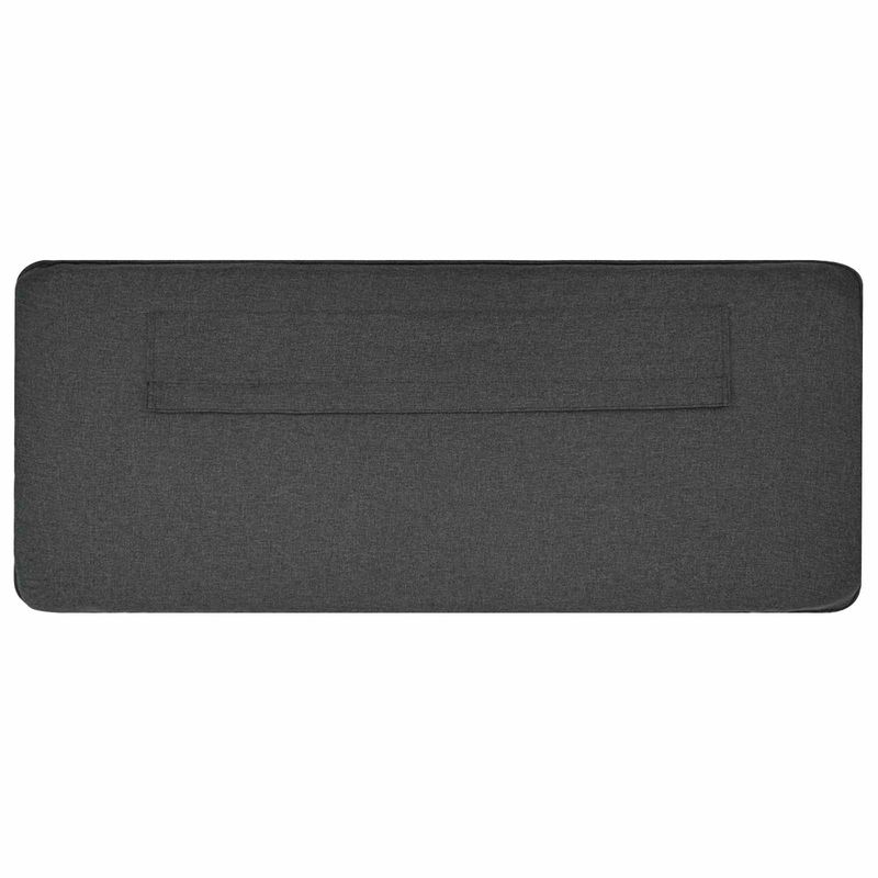 Casa si Gradina - Mobilier - Paturi si accesorii - Accesorii paturi - Tablie de pat tapitata Maro si gri inchis 80 cm Lemn de pin masiv - Infinity.ro
