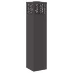 Casa si Gradina - Corpuri si surse de iluminat - Iluminat exterior - Felinare - Lumina LED Solara pentru Alei 2 pcs Negru Otel laminat la rece - Infinity.ro