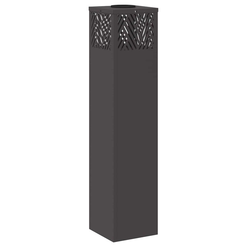 Casa si Gradina - Corpuri si surse de iluminat - Iluminat exterior - Felinare - Lumina LED Solara pentru Alei 2 pcs Negru Otel laminat la rece - Infinity.ro
