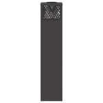 Casa si Gradina - Corpuri si surse de iluminat - Iluminat exterior - Felinare - Lumina LED Solara pentru Alei 2 pcs Negru Otel laminat la rece - Infinity.ro