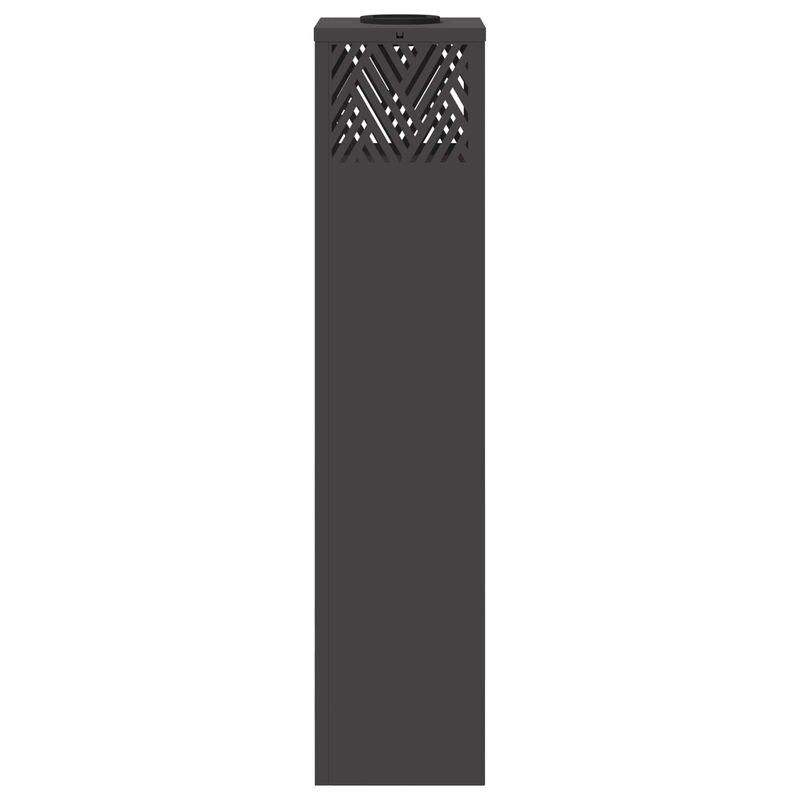 Casa si Gradina - Corpuri si surse de iluminat - Iluminat exterior - Felinare - Lumina LED Solara pentru Alei 2 pcs Negru Otel laminat la rece - Infinity.ro
