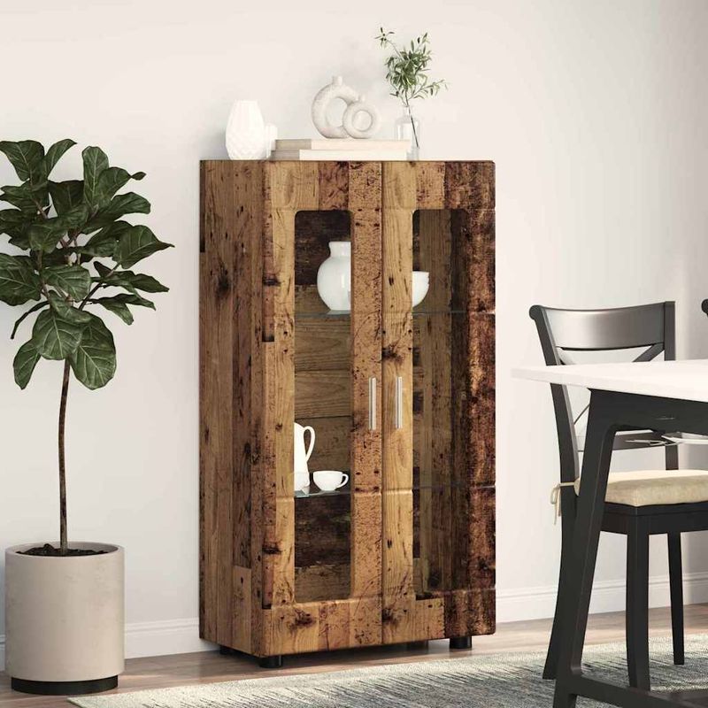 Casa si Gradina - Mobilier - Seturi de mobilier - Seturi living - Bufet cu Raft Lemn vechi 55,5 x 29 x 103 cm Lemn compozit - Infinity.ro