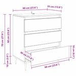 Casa si Gradina - Mobilier - Comode si corpuri - Comode - Bufet cu sertar Lemn Vechi 60 x 35 x 70 cm Lemn compozit - Infinity.ro