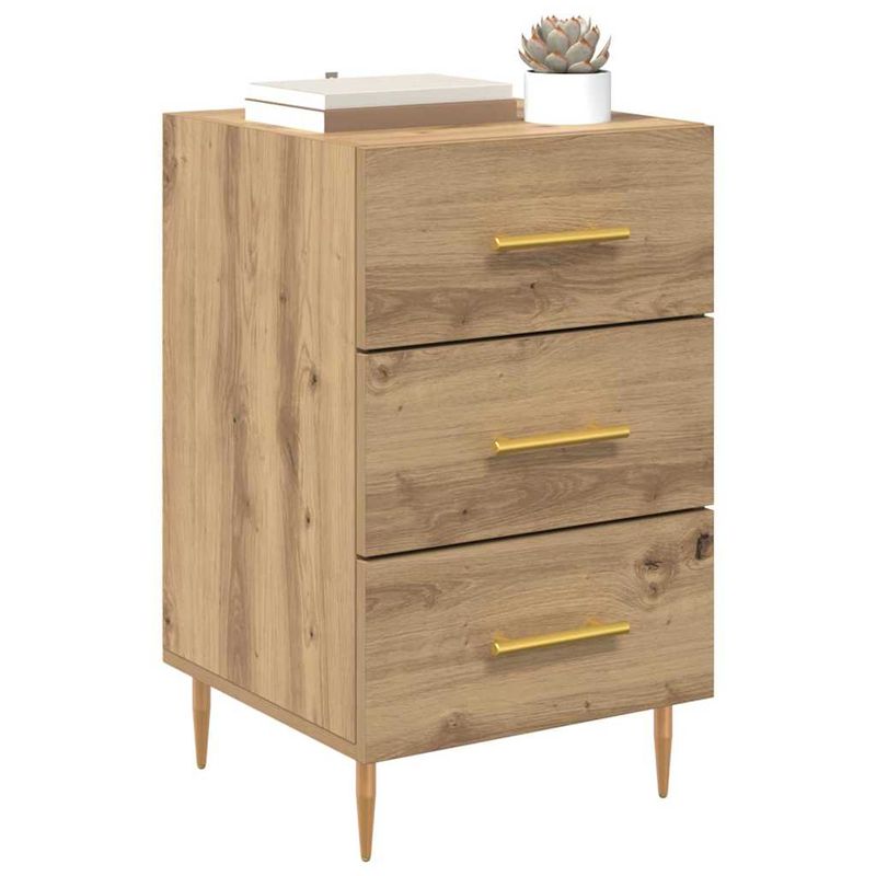 Casa si Gradina - Mobilier - Comode si corpuri - Noptiere - Dulap de noapte Stejar Artizanal 40 x 40 x 66 cm Lemn compozit - Infinity.ro